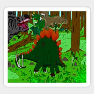 Jurassic Ruckus Sticker